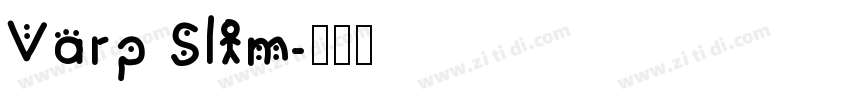 Varp Slim字体转换